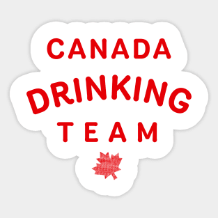 Canada Drinking Team Sticker